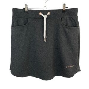 Nola Athletic Skort Women’s Sz X Grey Skirt Shorts Stretchy Tennis Golf Mini EUC